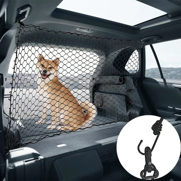 Dog Carrier Dog Protection Net Barrier Trunk Barrier Safe Net for Dogs Travel Accessories Car Pet Carrier for Hatchback SUV Mesh